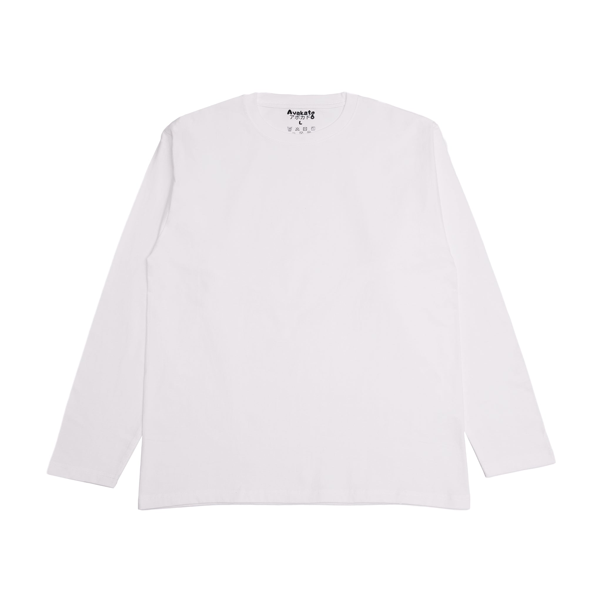 Japanese Heavyweight Long Sleeve Tee Unisex (White)